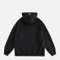 Letter Print Solid Hoodie