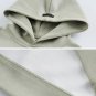 Letter Print Solid Hoodie