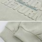 Letter Print Solid Hoodie