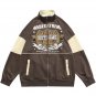 Letter Print Splicing Jacket