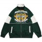 Letter Print Splicing Jacket