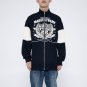 Letter Print Splicing Jacket