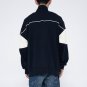 Letter Print Splicing Jacket