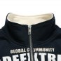Letter Print Splicing Jacket