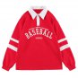 Letter Print Stripe Sweatshirt