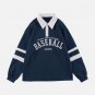 Letter Print Stripe Sweatshirt