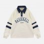 Letter Print Stripe Sweatshirt