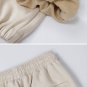Letter Print Suede Pants