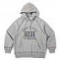 Letter Print Topstitch Hoodie