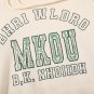 Letter Print Topstitch Hoodie