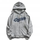 Letter Print Zipper Hoodie