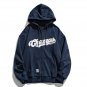 Letter Print Zipper Hoodie