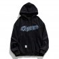 Letter Print Zipper Hoodie