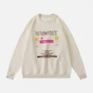 Letter Printed Cute Sweatshirt