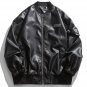 Letter Printed PU Jacket