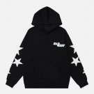 Letter Printing Star Embroidery Hoodie