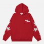 Letter Printing Star Embroidery Hoodie