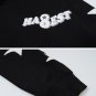 Letter Printing Star Embroidery Hoodie
