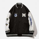 Letter Small Icon Print Splicing Jacket