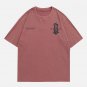 Lettering Distressed Print Tee