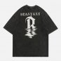 Lettering Distressed Print Tee