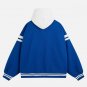 Letter Stripe Panel Hoodie Jacket