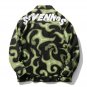 Letter Texture Print Jacket