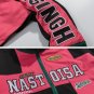 Lettering Embroidery Patchwork Regular Jackets