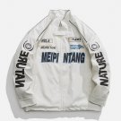 Locomotives Embroidery PU Winter Coat