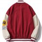 Love Letter Flocking Color Block Jacket