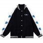 Love Pattern Towel Embroidery Varsity Jacket