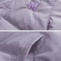 M Patch Embroidery Solid Leather Jacket