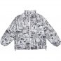 Magazine Newspaper Print Winter Coat