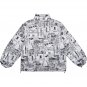 Magazine Newspaper Print Winter Coat