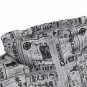 Magazine Newspaper Print Winter Coat
