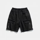 Multi-pocket Solid Color Shorts