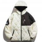 Multi-pocket Stitched Hood Winter Coat