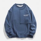 Neckline Stitching Letters Sweatshirt