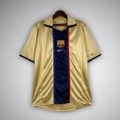 02/03 FC Barcelona Gold Away Retro Kit