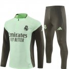 25/26 Real Madrid Training Lime Green Kids Size Tracksuit