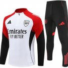 25/26 Arsenal White Kids Size Tracksuit
