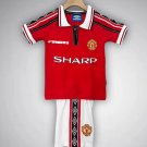 98/99 Manchester United Home Kids Size Kit
