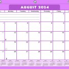 2024 - 2025 Academic Year 12 Months Student Calendar ／ Planner for 3-Ring v005