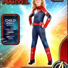Girls Captain Marvel Superhero Costume Small Up Child
