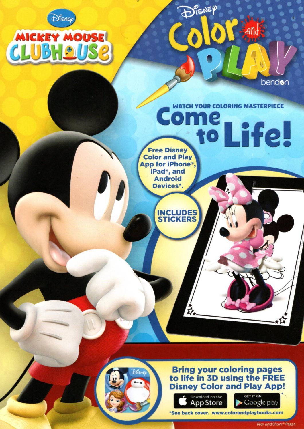 Mickey Mouse Clubhouse - Color and Play - Come to Life! Coloring ...