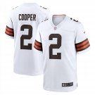 Men's Amari Cooper White Cleveland Browns Game Jersey