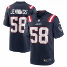 Men's Anfernee Jennings Navy New England Patriots Team Game Jersey