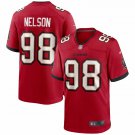 Men's Anthony Nelson Red Tampa Bay Buccaneers Game Jersey