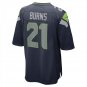 Men's Artie Burns College Navy Seattle Seahawks Game Player Jersey