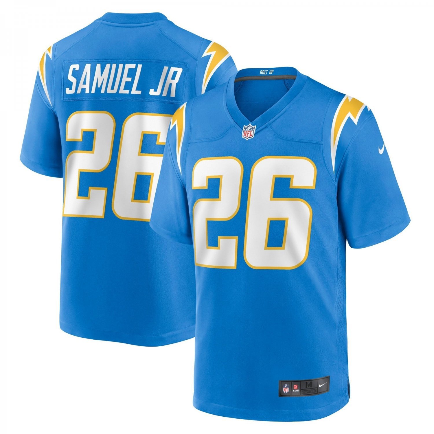 Men's Asante Samuel Jr. Powder Blue Los Angeles Chargers Game Player Jersey
